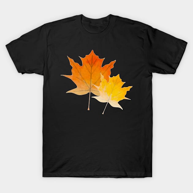 maple leaves pattern T-Shirt by dreamtravel